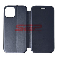 Accesorii GSM - Toc FlipCover Round: Toc FlipCover Round Apple iPhone 12 Midnight Blue