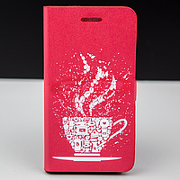 Toc FlipCover Stand Magnet Design Coffee Allview P5 eMagic Rosu