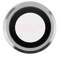Accesorii GSM - Geam camera foto: Geam camera cu Rama Apple iPhone 6 Plus / 6s Plus WHITE