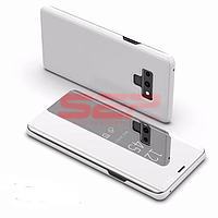 Accesorii GSM - Book Cover: Toc Clear View Mirror Samsung Galaxy J4 Silver