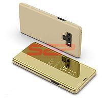Accesorii GSM - Book Cover: Toc Clear View Mirror Samsung Galaxy J5 2017 Gold