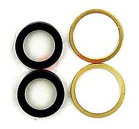 Accesorii GSM - Geam camera foto: Geam camera cu Rama Apple iPhone 11 GOLD