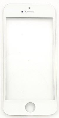 Accesorii GSM - Geam ecran cu rama: Geam cu Rama + OCA  iPhone SE WHITE 