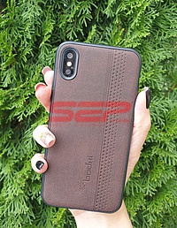 Accesorii GSM - bodhi: Toc TPU Leather bodhi. Apple iPhone XS Max Brown