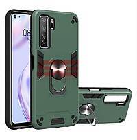 Accesorii GSM - Toc TPU+PC Armor Ring Case: Toc TPU+PC Armor Ring Case Apple iPhone 11 Pro Max Midnight Green