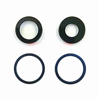 Accesorii GSM - Geam camera foto: Geam camera cu Rama Apple iPhone 12 BLUE