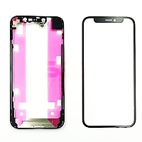 Accesorii GSM - Geam ecran cu rama: Geam cu Rama + OCA iPhone 12 BLACK