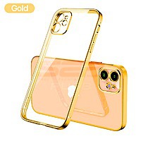 Accesorii GSM - Toc TPU Plating Frame: Toc TPU Plating Frame Apple iPhone 12 Pro Gold