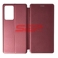 Accesorii GSM - Toc FlipCover Round: Toc FlipCover Round Samsung Galaxy Note 20 Ultra Wine