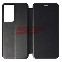 Accesorii GSM - : Toc FlipCover Round Samsung Galaxy S21 Ultra Black