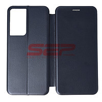 Accesorii GSM - Toc FlipCover Round: Toc FlipCover Round Samsung Galaxy S21 Ultra Midnight Blue