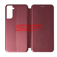 Accesorii GSM - Toc FlipCover Round: Toc FlipCover Round Samsung Galaxy S21 Plus Wine