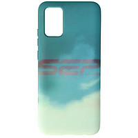 Toc silicon Watercolor Samsung Galaxy A02s / M02s Turquoise