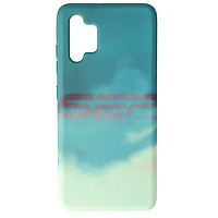 PROMOTIE Accesorii GSM: Toc silicon Watercolor Samsung Galaxy A32 Turquoise