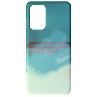 PROMOTIE Accesorii GSM: Toc silicon Watercolor Samsung Galaxy A72 Turquoise