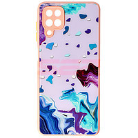 Toc TPU Watercolor Glass Samsung Galaxy A12 Water Pink