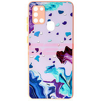 Toc TPU Watercolor Glass Samsung Galaxy A21s Water Pink