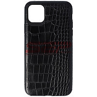 Accesorii GSM - Toc TPU Leather Crocodile: Toc TPU Leather Crocodile Apple iPhone 11 Pro Max Black