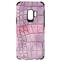 Accesorii GSM - Leather Back Cover: Toc TPU Leather Crocodile Samsung Galaxy S9 Lavender