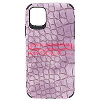 Toc TPU Leather Crocodile Apple iPhone 11 Lavender