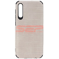 Accesorii GSM - Leather Back Cover: Toc TPU Leather Crocodile Samsung Galaxy A30s Grey