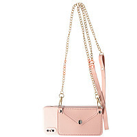 Accesorii GSM - Toc TPU Crossbody Wallet: Toc TPU Crossbody Wallet Apple iPhone XS PINK