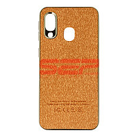 Accesorii GSM - Leather Back Cover: Toc TPU Leather Denim Samsung Galaxy A40 Gold