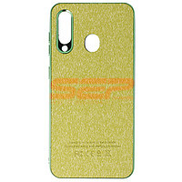 Accesorii GSM - Leather Back Cover: Toc TPU Leather Denim Samsung Galaxy A60 Green