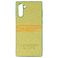Accesorii GSM - Leather Back Cover: Toc TPU Leather Denim Samsung Galaxy Note 10 Green