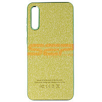 Accesorii GSM - Leather Back Cover: Toc TPU Leather Denim Samsung Galaxy A30s Green