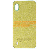 Accesorii GSM - Leather Back Cover: Toc TPU Leather Denim Samsung Galaxy A10 Green