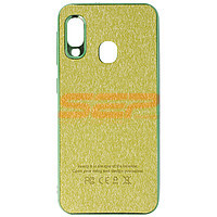 Accesorii GSM - Leather Back Cover: Toc TPU Leather Denim Samsung Galaxy A20e  Green