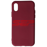 Accesorii GSM - Toc silicon High Copy: Toc silicon High Copy Apple iPhone X Burgundy