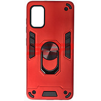 PROMOTIE Accesorii GSM: Toc TPU+PC Armor Ring Case Samsung Galaxy A41 Red