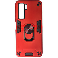 PROMOTIE Accesorii GSM: Toc TPU+PC Armor Ring Case Huawei P40 Lite 5G / nova 7 SE Red