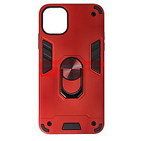 Accesorii GSM - Toc TPU+PC Armor Ring Case: Toc TPU+PC Armor Ring Case Apple iPhone 11 Pro Max Red