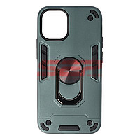PROMOTIE Accesorii GSM: Toc TPU+PC Armor Ring Case Apple iPhone 12 mini Midnight Green