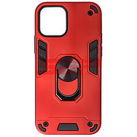 Accesorii GSM - : Toc TPU+PC Armor Ring Case Apple iPhone 12 Red
