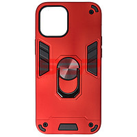 Accesorii GSM - Toc TPU+PC Armor Ring Case: Toc TPU+PC Armor Ring Case Apple iPhone 12 Pro Max Red