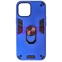 Accesorii GSM - Toc TPU+PC Armor Ring Case: Toc TPU+PC Armor Ring Case Apple iPhone 12 Pro Max Electric Blue