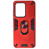Accesorii GSM - Toc TPU+PC Armor Ring Case: Toc TPU+PC Armor Ring Case Samsung Galaxy S20 Ultra Red