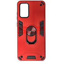 Accesorii GSM - Toc TPU+PC Armor Ring Case: Toc TPU+PC Armor Ring Case Samsung Galaxy S20 Plus Red