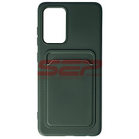 Accesorii GSM - Toc TPU Card Holder: Toc TPU Card Holder Samsung Galaxy A72 Dark Green
