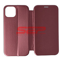 Accesorii GSM - Toc FlipCover Round: Toc FlipCover Round Apple iPhone 13 Wine