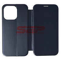 Accesorii GSM - Toc FlipCover Round: Toc FlipCover Round Apple iPhone 13 Pro Midnight Blue