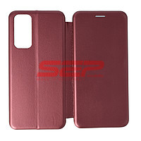 Accesorii GSM - Toc FlipCover Round: Toc FlipCover Round Huawei P smart 2021 Wine