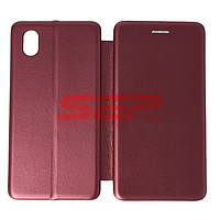 Accesorii GSM - : Toc FlipCover Round Samsung Galaxy A01 Core Wine