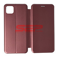 Accesorii GSM - Toc FlipCover Round: Toc FlipCover Round Samsung Galaxy A22 5G Wine