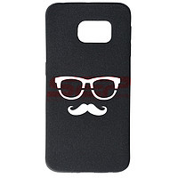 Accesorii GSM - Toc TPU Plush Glasses & Moustache: Toc TPU Plush Glasses & Moustache Samsung Galaxy S6 Edge