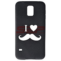 Accesorii GSM - Toc TPU Plush I love Moustache: Toc TPU Plush I love Moustache Samsung Galaxy S5